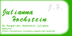 julianna hochstein business card